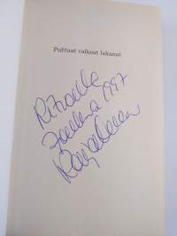 Puhtaat valkeat lakanat Onnela : varjot, autere ja aamurusko (signeerattu)