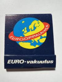 Eurooppalainen Euro -vakuutus -mainostikkuvihko / tikkuaski