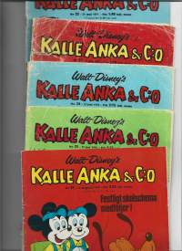 Kalle Anka&amp;Co (Aku Ankka) 1975  5 kpl ruotsinkielisiä sarjakuvalehtiä