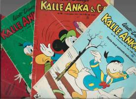 Kalle Anka&amp;Co (Aku Ankka) 1970 nrot 34,41,45 ja 49      4 kpl ruotsinkielisiä sarjakuvalehtiä