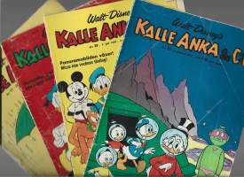 Kalle Anka&amp;Co (Aku Ankka) 1970 nrot 17,22,28 ja 32      4 kpl ruotsinkielisiä sarjakuvalehtiä