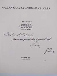 Vallan kahvaa - saranan puolta (signeerattu, tekijän omiste)