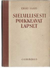 Sielullisesti poikkeavat lapsetKirjaHenkilö Saari, Erkki, 1916-Gummerus 1952.
