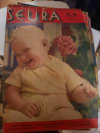 Seura 36/1944 (6.9.) Heikki Nieminen hyppää korkeutta, mikä on teidän onnenlukunne, salapoliisikuningas Pinkerton