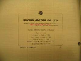Suzuki DR125SZ parts catalogue varaosaluettelo