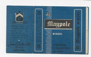Maypole minors - tupakka-askin aihio pahvia