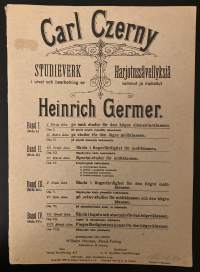 Carl Czerny - Harjoitussävellyksiä / Studieverk - Heinrich Germer