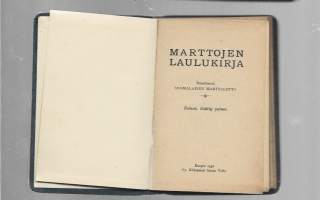 Marttojen laulukirjaKirjaSuomalainen Marttaliitto 1936