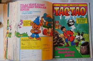 13 kpl Taotao lehtiä kansiossa vuodelta 1986