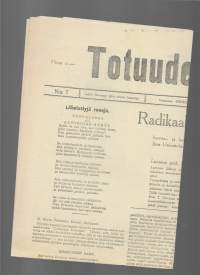 Totuuden Torvi  21. 4.  1945 /Valtiopäivät hajoitettava, kommunistit pois eduskunnasta, maalaisliitto