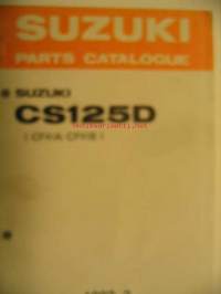 Suzuki CS125D CF41A/CF41B parts catalogue varaosaluettelo