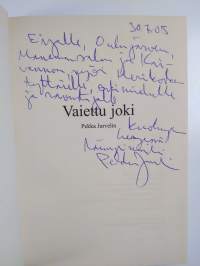 Vaiettu joki (signeerattu, tekijän omiste)