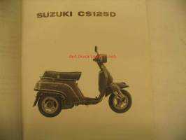 Suzuki CS125D CF41A/CF41B parts catalogue varaosaluettelo