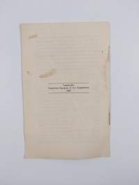Korkeakosken Osuuskaupan r. l. vuosikertomus v. 1908