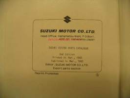 Suzuki CS125D CF41A/CF41B parts catalogue varaosaluettelo