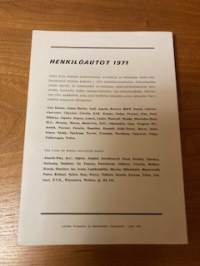 Henkilöautot 1971