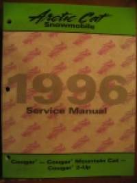 Arctic Cat 1996 Cougar - Cougar Mountain Cat - Cougar 2-Up snowmobile Service Manual korjaamokäsikirja