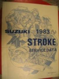 Suzuki Motor Cycles 1983 (2/2) 4-stroke service data