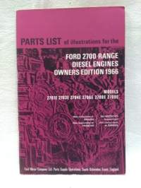 Parts List Ford 2700 Range Diesel Engines v.1966