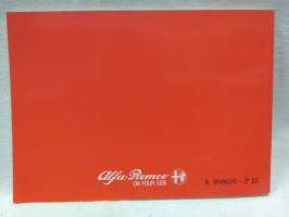Alfa Romeo 155 Owner&#039;s Manual