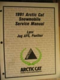 Arctic Cat 1991 Snowmobile Lynx, Jag AFS, Panther Service Manual moottorikelkka korjaamokäsikirja