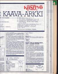 Suuri Käsityökerho 5/1982.  Mukana kaava-arkki 5/82.Kesävaatteita isoille ja pienille. Ompelukurssi alkaa. Ristipistotyynyt..  Katso sisältö kuvasta.