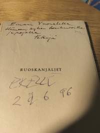 Ruoskanjäljet : runoja, signeerattu