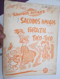 Walt Disneyn Saludos Amigos, Brazil, Tico-Tico - foxtrot &amp; rumba -nuotit (yhteen kappaleeseen)