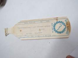 Auran Apteekki, 1956 -resepti / apteekkisignatuuri