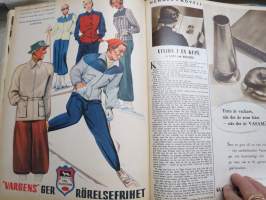 Vecko Journalen 1939, ruotsalainen aikakauslehti -sidottu osittainen vuosikerta, sisältää mm. alkavaa maailmansotaa ja Suomea koskevia artikkeleita