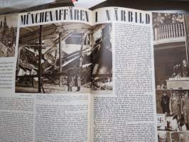 Vecko Journalen 1939, ruotsalainen aikakauslehti -sidottu osittainen vuosikerta, sisältää mm. alkavaa maailmansotaa ja Suomea koskevia artikkeleita