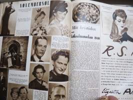 Vecko Journalen 1939, ruotsalainen aikakauslehti -sidottu osittainen vuosikerta, sisältää mm. alkavaa maailmansotaa ja Suomea koskevia artikkeleita