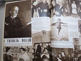 Vecko Journalen 1939, ruotsalainen aikakauslehti -sidottu osittainen vuosikerta, sisältää mm. alkavaa maailmansotaa ja Suomea koskevia artikkeleita
