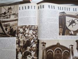 Vecko Journalen 1939, ruotsalainen aikakauslehti -sidottu osittainen vuosikerta, sisältää mm. alkavaa maailmansotaa ja Suomea koskevia artikkeleita