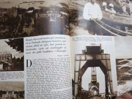 Vecko Journalen 1939, ruotsalainen aikakauslehti -sidottu osittainen vuosikerta, sisältää mm. alkavaa maailmansotaa ja Suomea koskevia artikkeleita