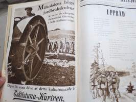 Vecko Journalen 1939, ruotsalainen aikakauslehti -sidottu osittainen vuosikerta, sisältää mm. alkavaa maailmansotaa ja Suomea koskevia artikkeleita