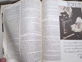 Vecko Journalen 1939, ruotsalainen aikakauslehti -sidottu osittainen vuosikerta, sisältää mm. alkavaa maailmansotaa ja Suomea koskevia artikkeleita