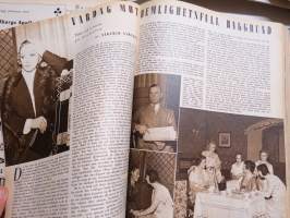 Vecko Journalen 1939, ruotsalainen aikakauslehti -sidottu osittainen vuosikerta, sisältää mm. alkavaa maailmansotaa ja Suomea koskevia artikkeleita