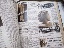 Vecko Journalen 1939, ruotsalainen aikakauslehti -sidottu osittainen vuosikerta, sisältää mm. alkavaa maailmansotaa ja Suomea koskevia artikkeleita