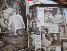 Vecko Journalen 1939, ruotsalainen aikakauslehti -sidottu osittainen vuosikerta, sisältää mm. alkavaa maailmansotaa ja Suomea koskevia artikkeleita