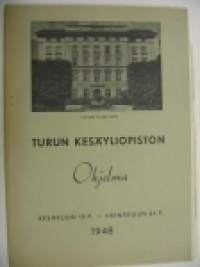 Turun Kesäyliopiston ohjelma 1948