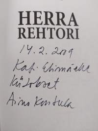 Herra Rehtori (signeerattu, tekijän omiste)