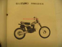 Suzuki RM125X parts catalogue varaosaluettelo