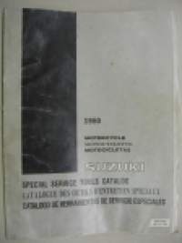 Suzuki 1980 Motorcycles special service tools catalog -erikoistyökaluluettelo