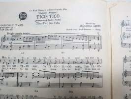 Walt Disneyn Saludos Amigos, Brazil, Tico-Tico - foxtrot &amp; rumba -nuotit (yhteen kappaleeseen)