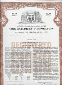 Uris Buildings Corporation     USA 1960 - debentuuri