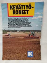 K-Maatalous kevättyökoneet esite v.1986