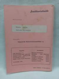 Hannulan sonniasema sonnit ja karjut 1965 1966