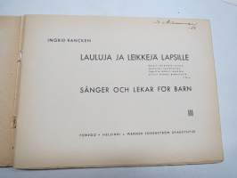 Menneiltä ajoilta - Lauluja ja leikkejä lapsille III / Sångar och lekar för barn III