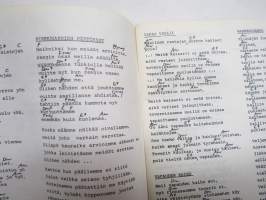 Agitprop lauluvihko - Ohjelmakeskus -kantaaottavia vasemmistolaisia lauluja noin 100 kpl